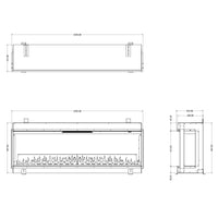 Evonic Volante 1500 4kW Electric Fire - Black Edition