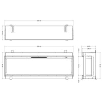 Evonic Volante 1500 Electric Fire - Black Edition