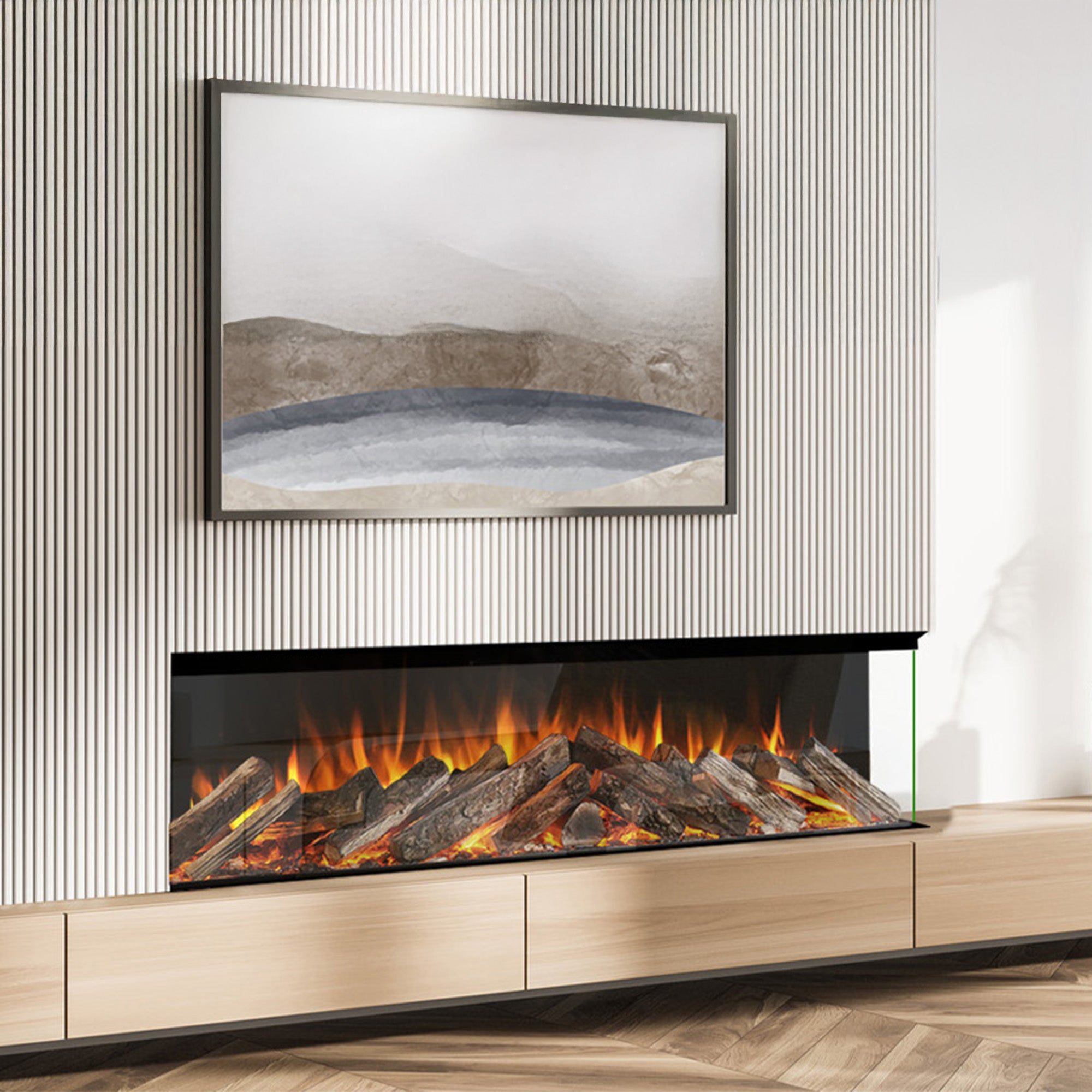 Evonic Volante 1800 Electric Fire - Black Edition