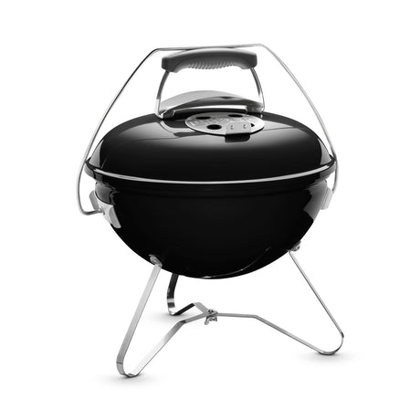 Weber Smokey Joe Premium Charcoal Barbecue 37cm - Black - Free Weber 30cm Three Sided BBQ Brush Included