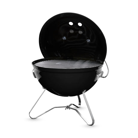 Weber Smokey Joe Premium Charcoal Barbecue 37cm - Black - Free Weber 30cm Three Sided BBQ Brush Included