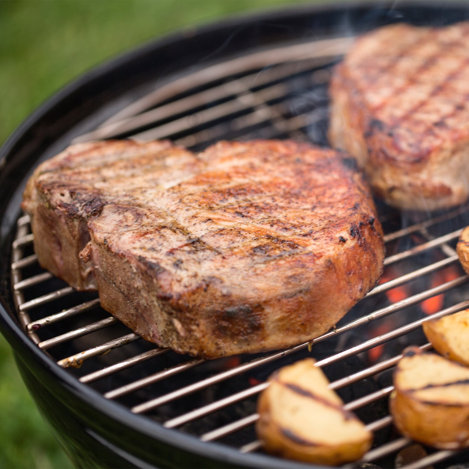 Weber Smokey Joe Premium Charcoal Barbecue 37cm - Black - Free Weber 30cm Three Sided BBQ Brush Included
