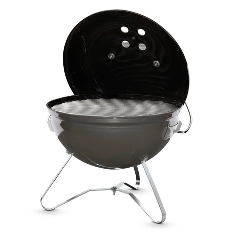 Weber Smokey Joe Premium Charcoal Barbecue 37cm - Smoke Grey - Free Weber 30cm Three Sided BBQ Brush Included