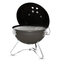 Weber Smokey Joe Premium Charcoal Barbecue 37cm - Smoke Grey - Free Weber 30cm Three Sided BBQ Brush Included