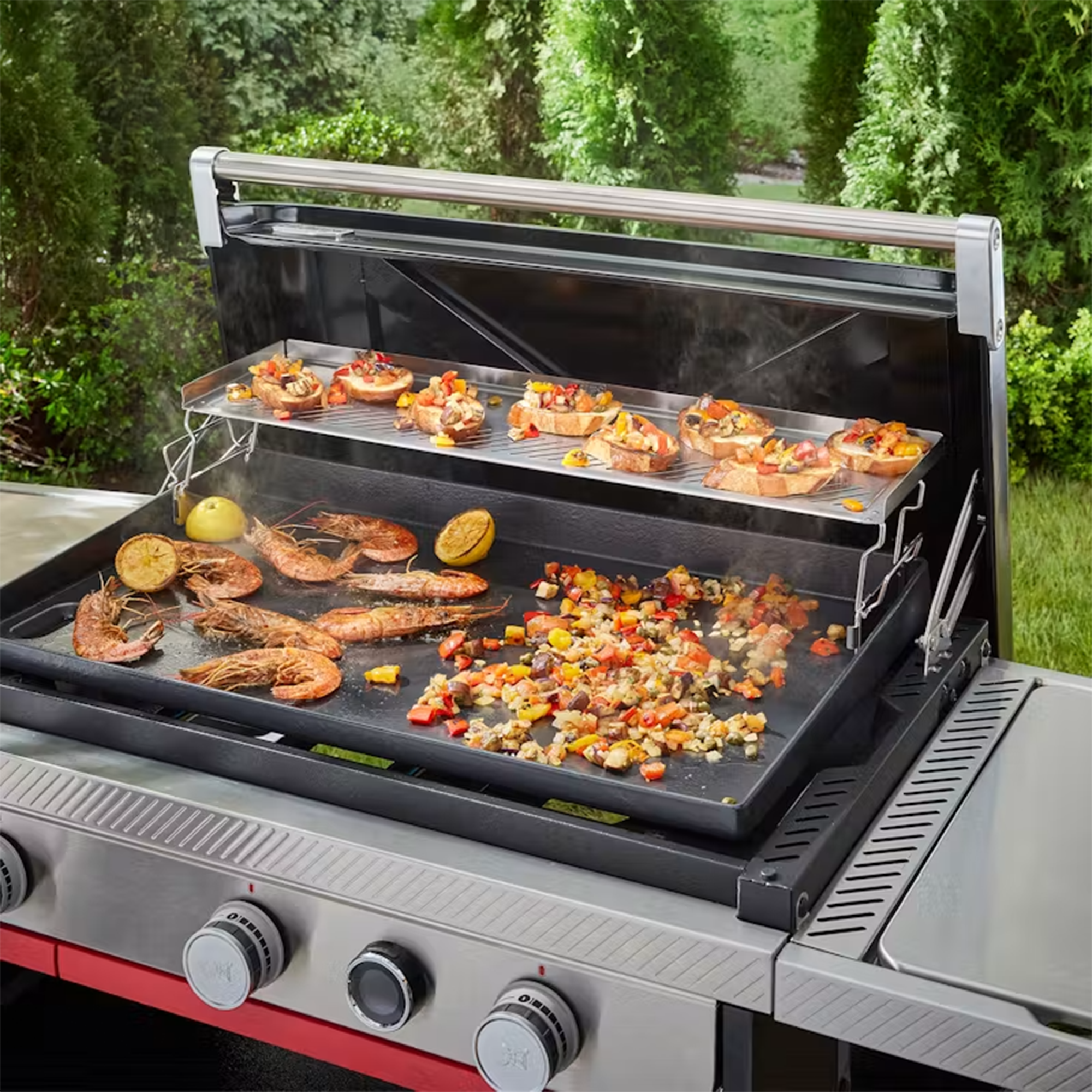 Weber Dual-Level Warming Rack - Compatible with Slate Premium Griddles 76cm