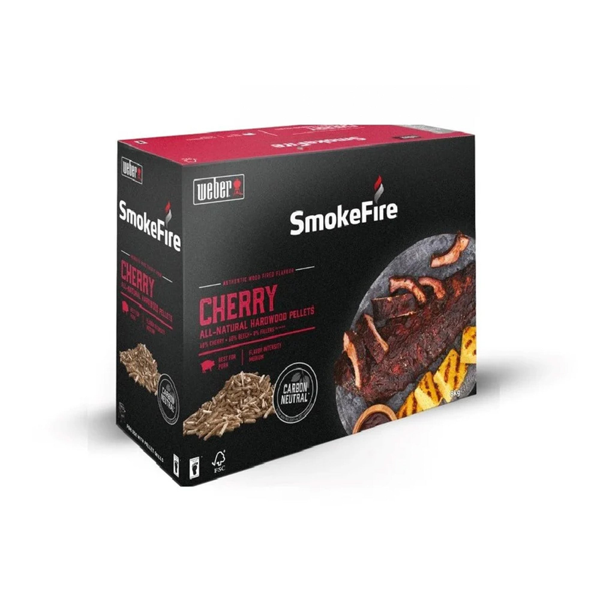 Weber Cherry All-Natural Hardwood Pellets - 8kg