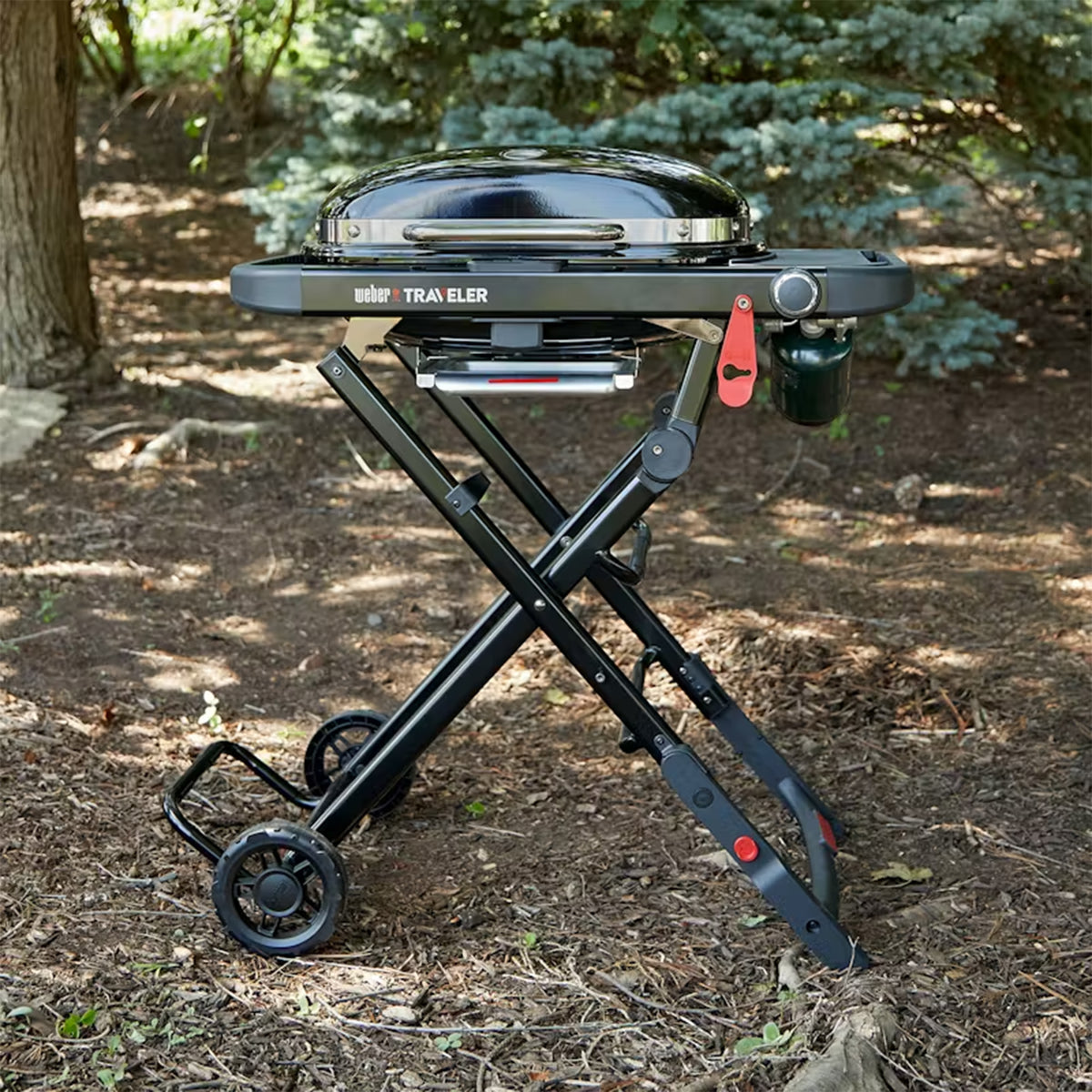 Weber Traveler Compact Portable Gas BBQ Grill (2026 Model) - Bell ...