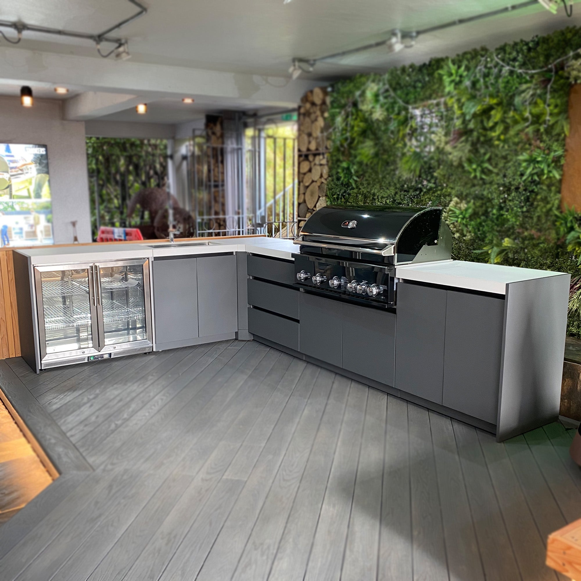 Whistler Grills Fairford Grey Modular Outdoor Kitchen - Ex Display