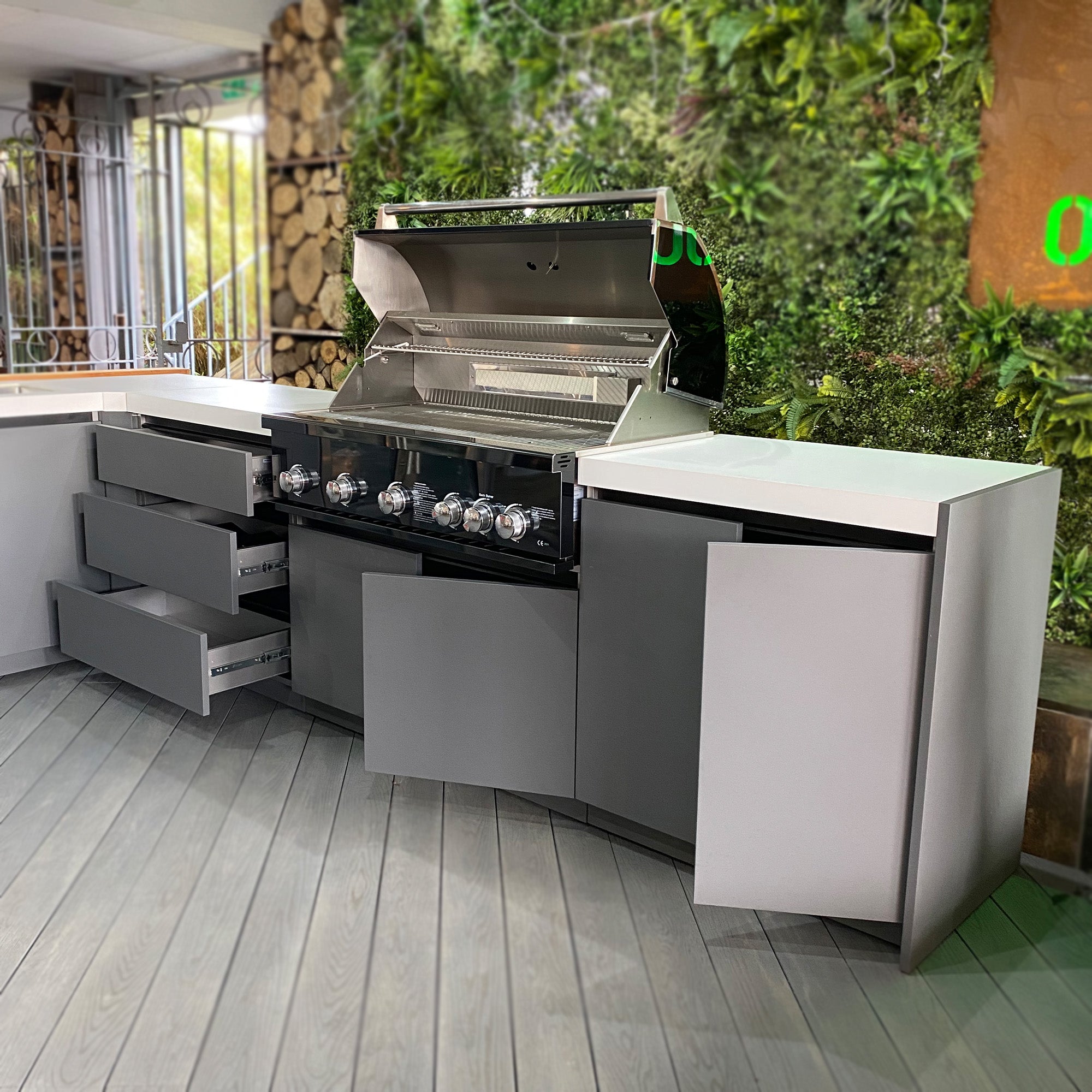Whistler Grills Fairford Grey Modular Outdoor Kitchen - Ex Display