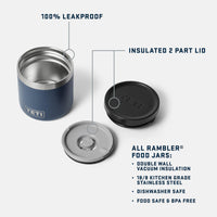 Yeti Rambler 8oz (236ml) Insulated Food Jar - Available in Various Colours