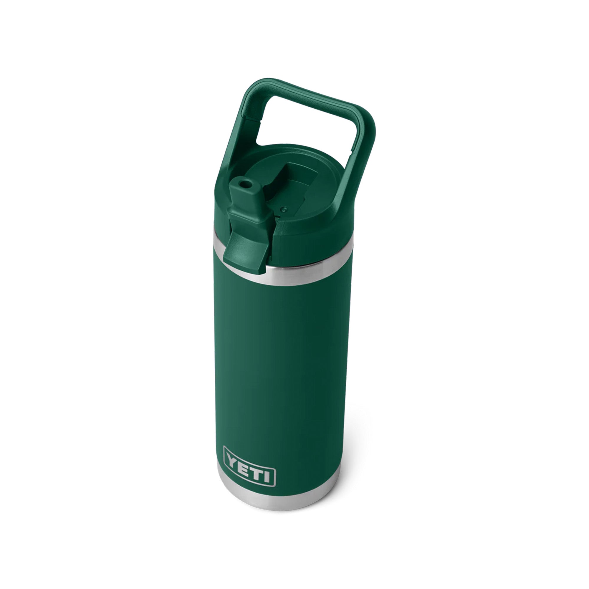Yeti Rambler 18oz (532ml) Bottle with Straw Cap - Black Forest Green Limited Edition Colour