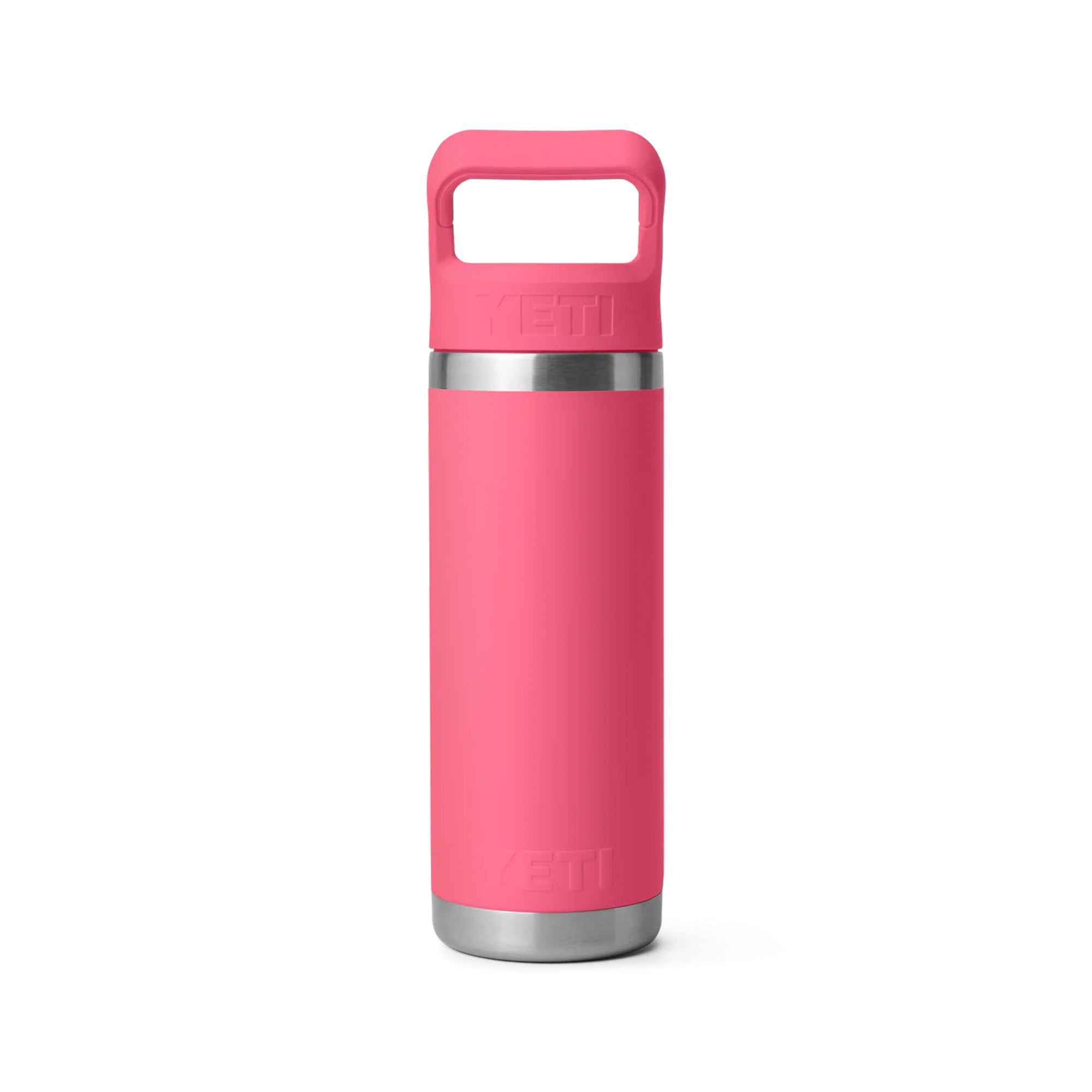 Yeti Rambler 18oz (532ml) Bottle with Straw Cap - Tropical Pink