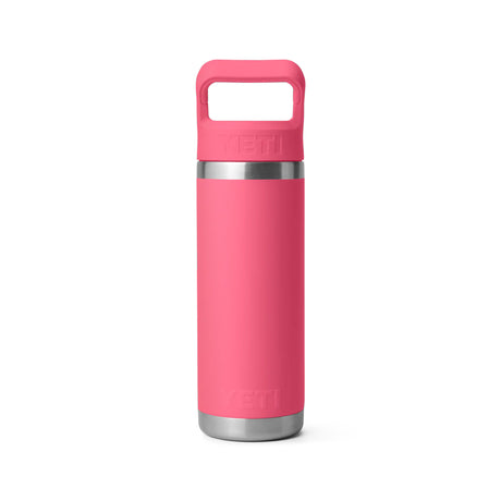 Yeti Rambler 18oz (532ml) Bottle with Straw Cap - Tropical Pink