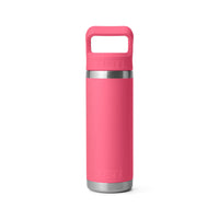 Yeti Rambler 18oz (532ml) Bottle with Straw Cap - Tropical Pink