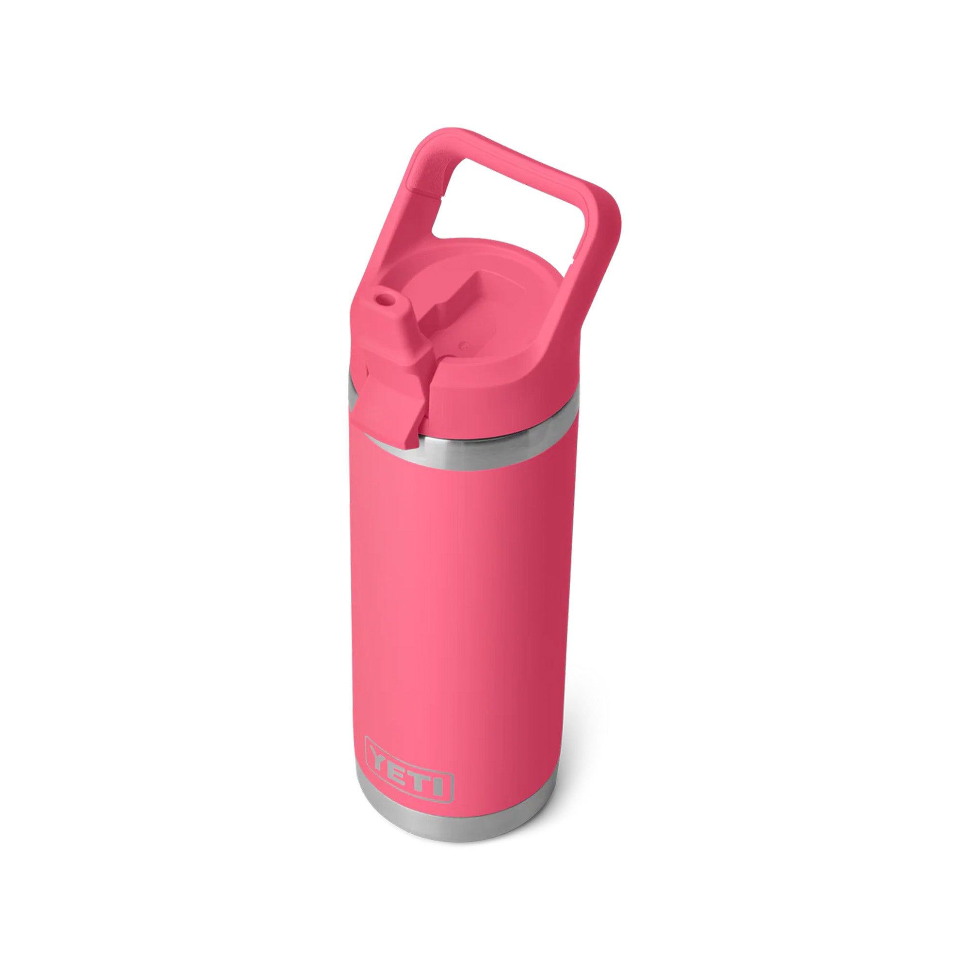 Yeti Rambler 18oz (532ml) Bottle with Straw Cap - Tropical Pink