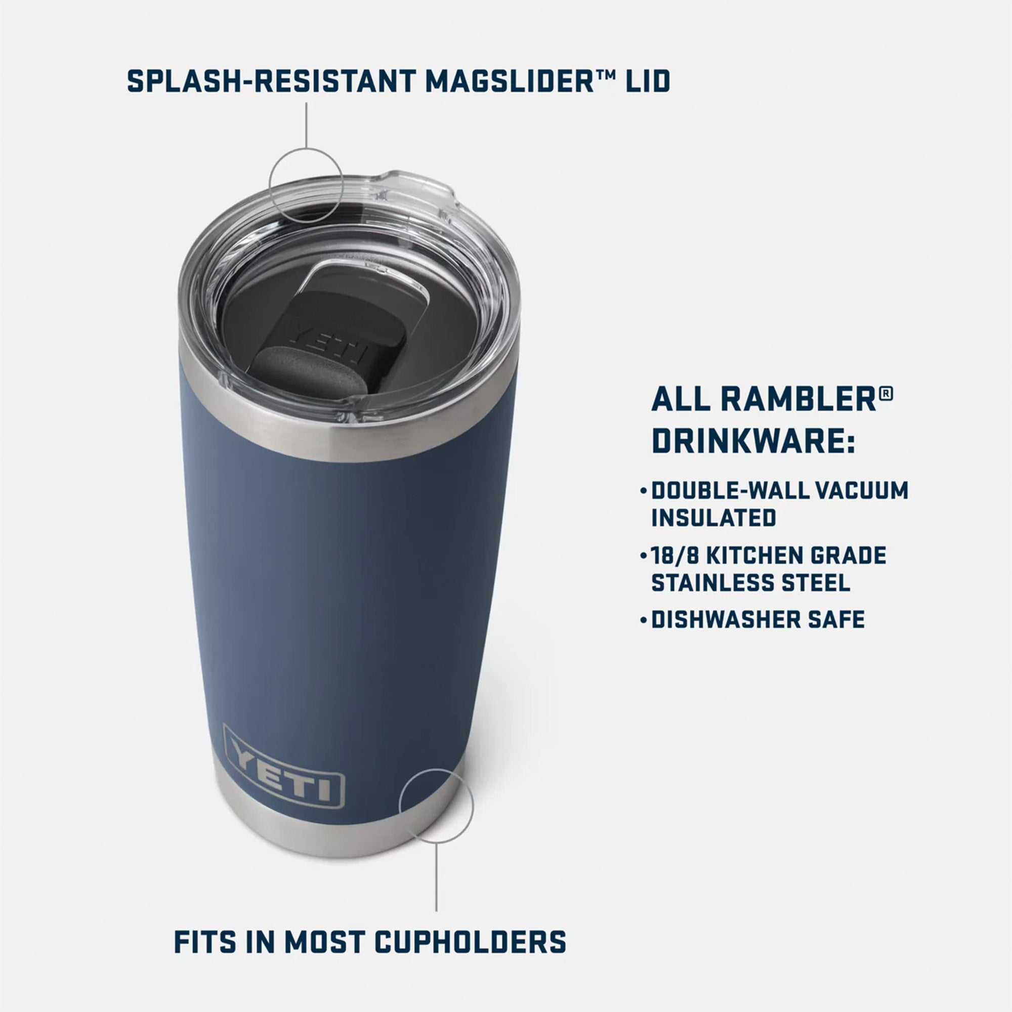Yeti Rambler 20oz (591ml) Tumbler 2.0 - Sandstone Pink Limited Edition Colour