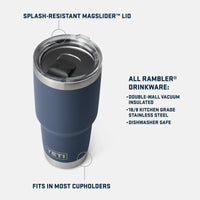 Yeti Rambler 30oz (887ml) Tumbler - Tropical Pink Limited Edition Colour