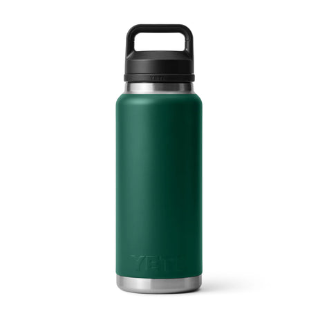 Yeti Rambler 36oz (1.1ltr) Bottle with Chug Cap - Black Forest Green Limited Edition Colour