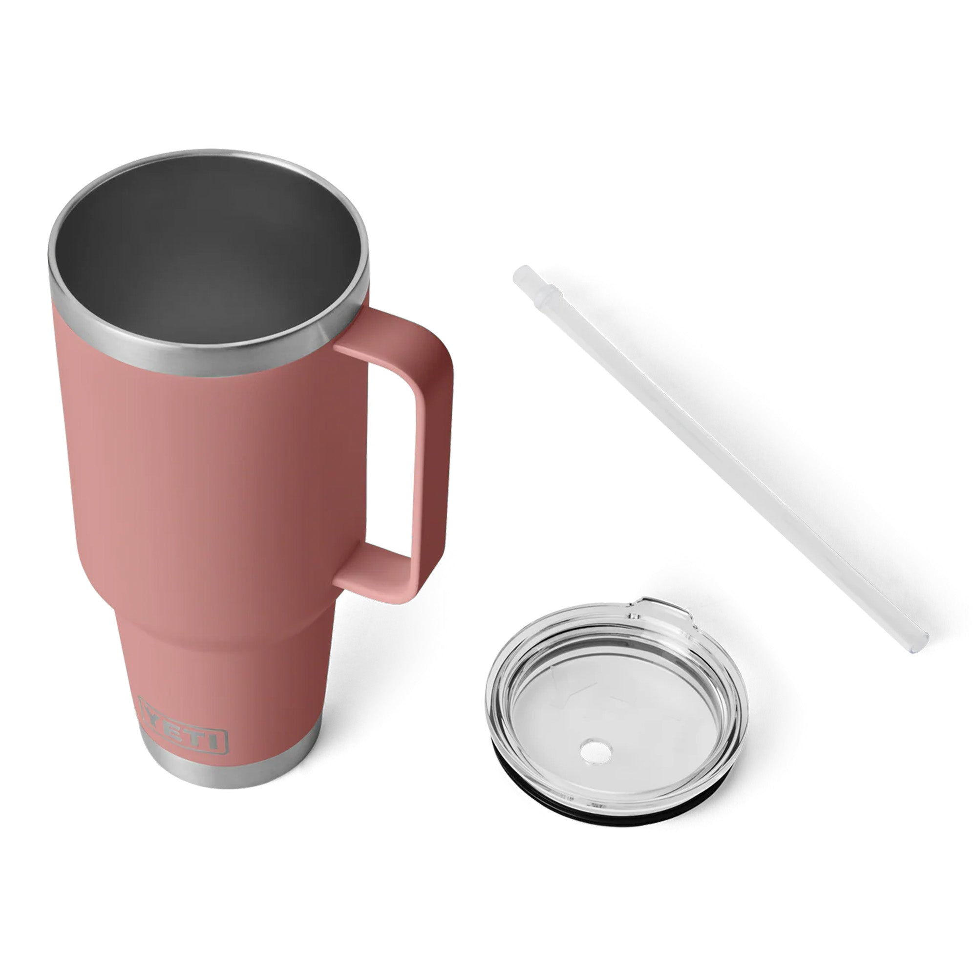 Yeti Rambler 42oz (1.2ltr) Straw Mug 2.0 - Sandstone Pink Limited Edition Colour