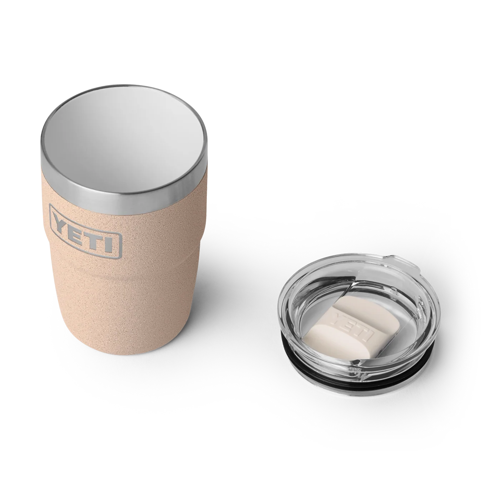Yeti Rambler 8oz (236ml) Stackable Cup with Ceramic Lining - Tahini Limited Edition Colour
