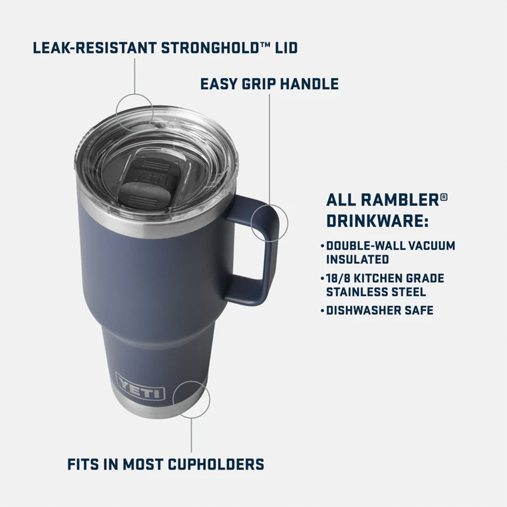 Yeti Rambler 30oz (887ml) Travel Mug - Sandstone Pink Limited Edition Colour