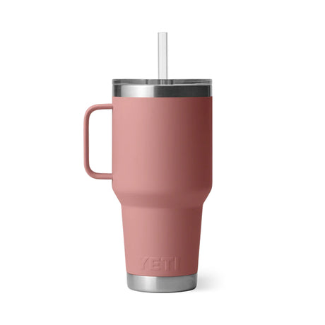 Yeti Rambler 35oz (994ml) Straw Mug - Sandstone Pink Limited Edition Colour