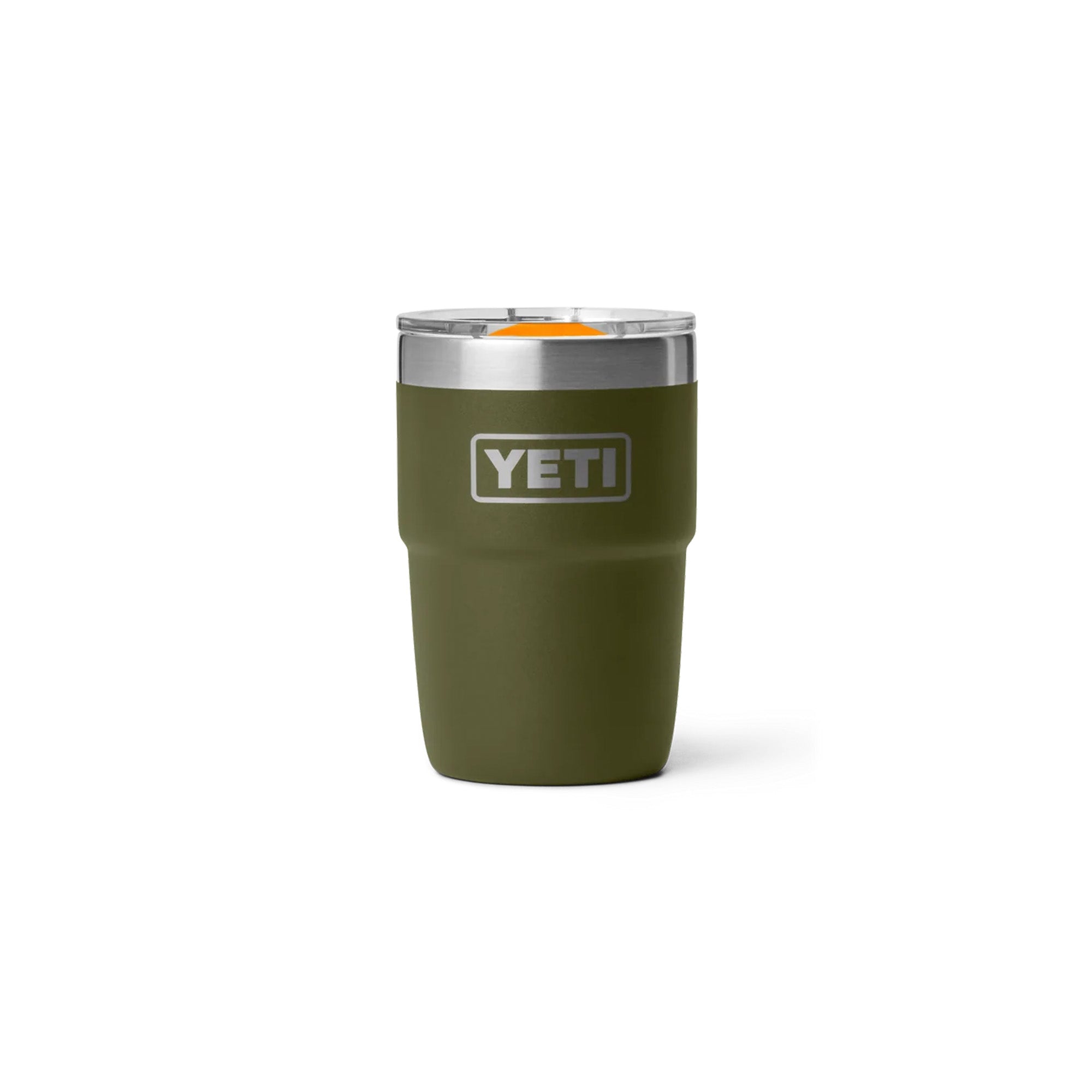 Yeti Rambler 8oz (236ml) Stackable Cup - Olive/King Crab Orange Limited Edition Colour
