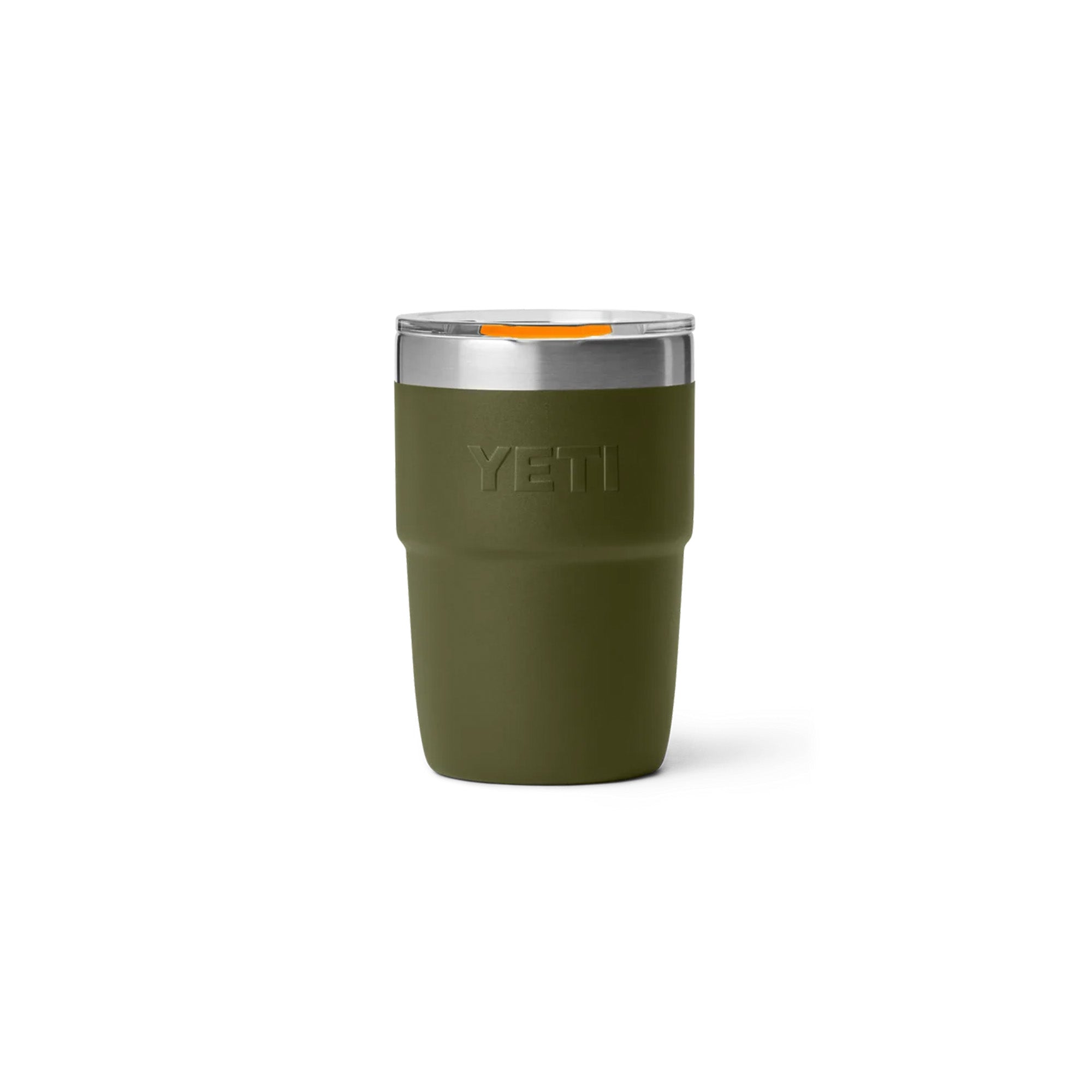 Yeti Rambler 8oz (236ml) Stackable Cup - Olive/King Crab Orange Limited Edition Colour