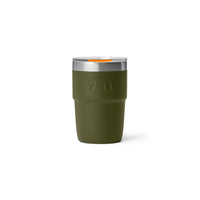 Yeti Rambler 8oz (236ml) Stackable Cup - Olive/King Crab Orange Limited Edition Colour