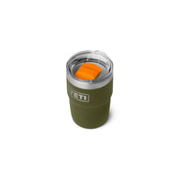 Yeti Rambler 8oz (236ml) Stackable Cup - Olive/King Crab Orange Limited Edition Colour
