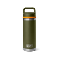 Yeti Rambler 18oz (532ml) Bottle with Chug Cap - Olive/King Crab Orange Limited Edition Colour