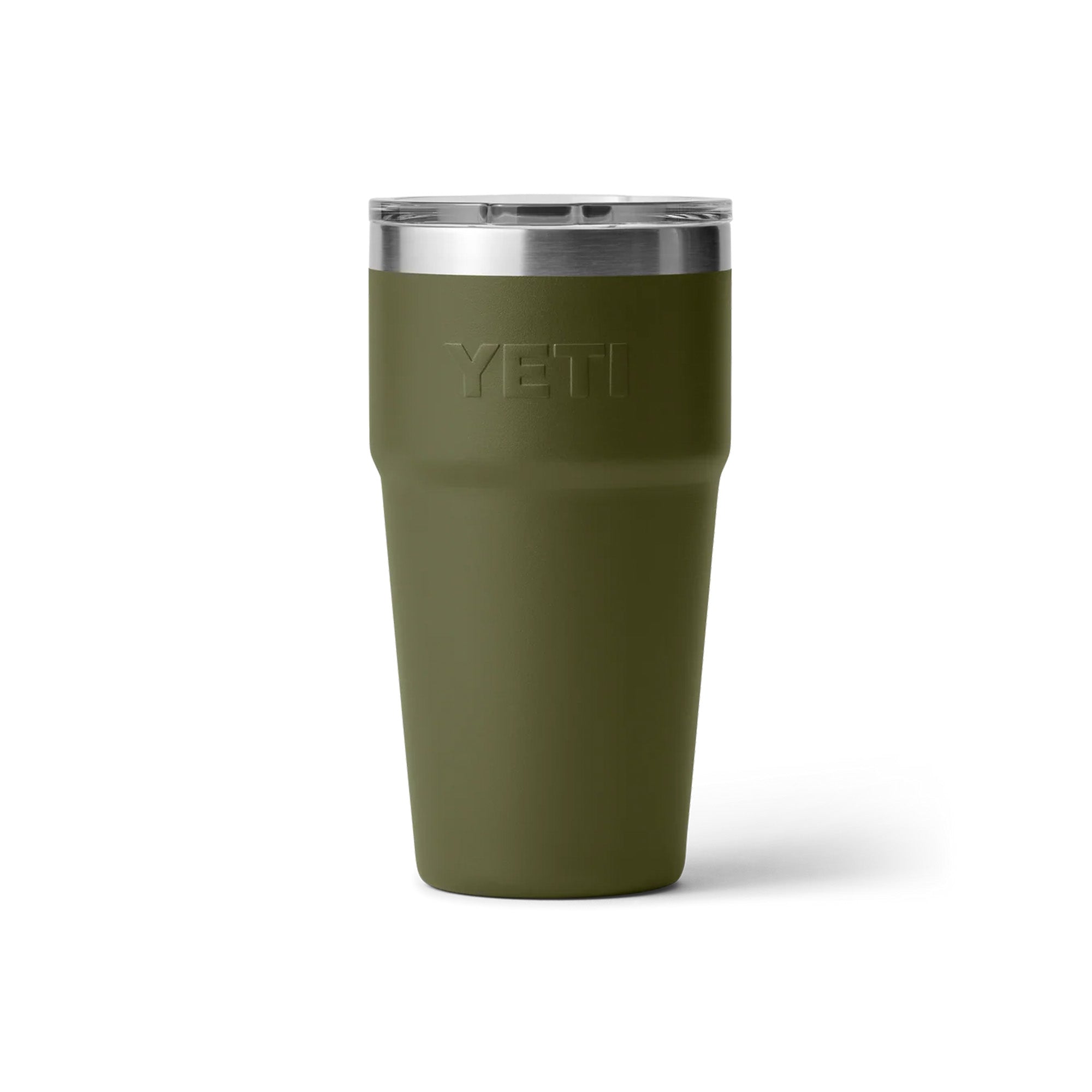 Yeti Rambler 20oz (591ml) Stackable Cup - Olive/King Crab Orange Limited Edition Colour