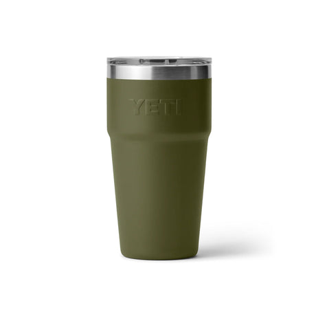 Yeti Rambler 20oz (591ml) Stackable Cup - Olive/King Crab Orange Limited Edition Colour