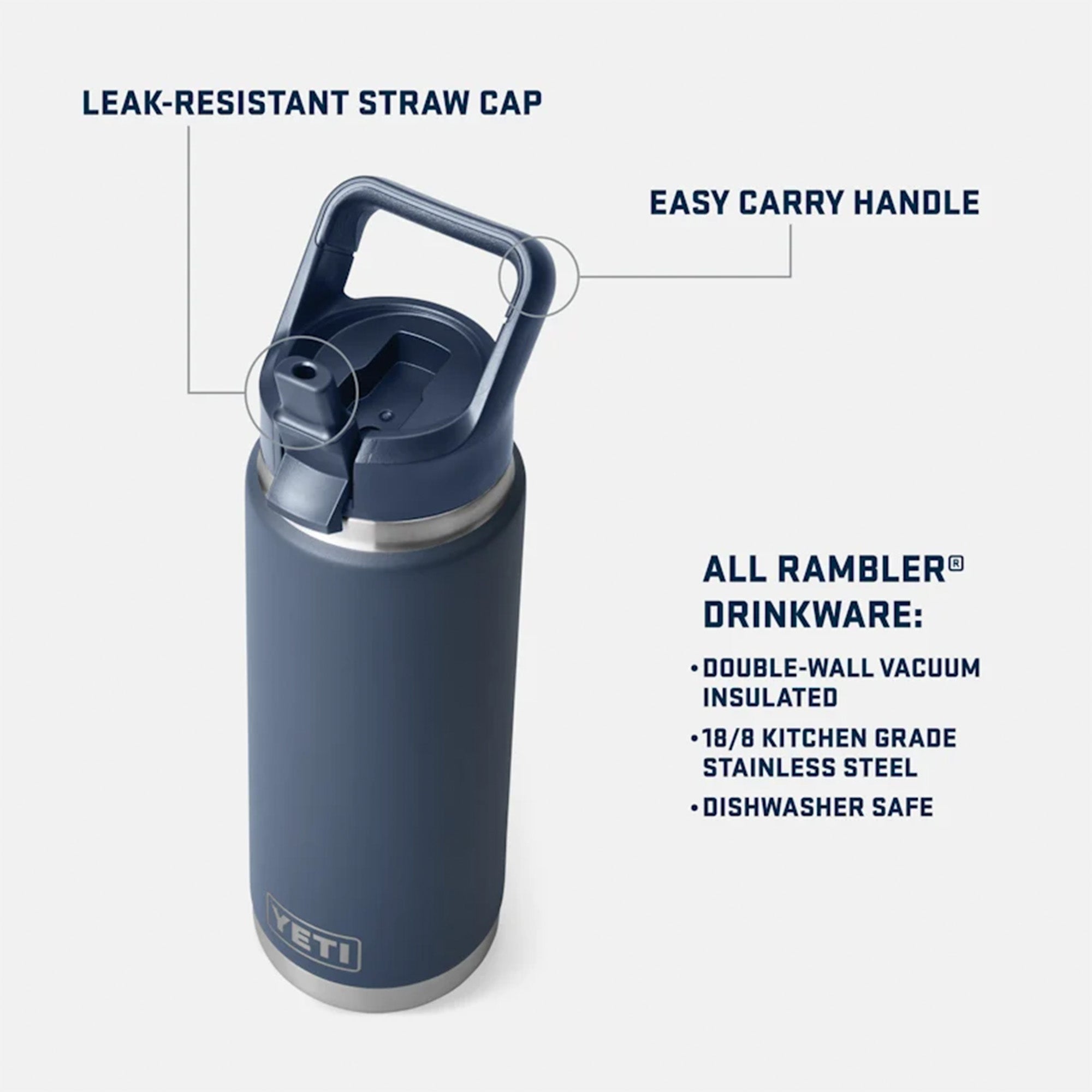 Yeti Rambler 26oz (769ml) Bottle with Straw Cap - Ridgeline Limited Edition Colour