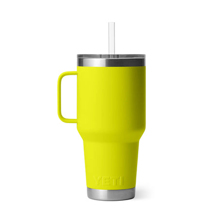 Yeti Rambler 35oz (1035ml) Straw Mug - Firefly Yellow Limited Edition Colour