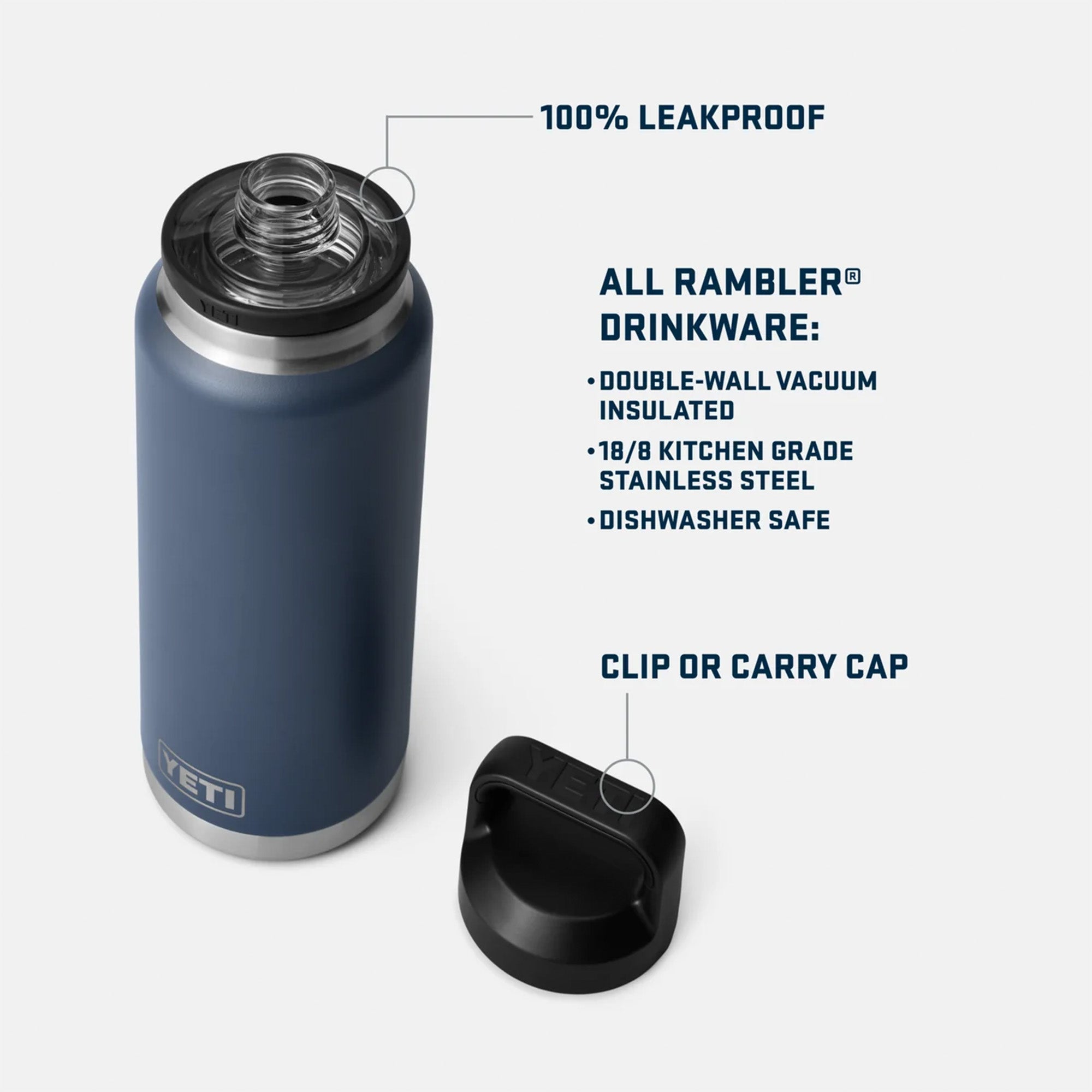 Yeti Rambler 36oz (1.1ltr) Bottle with Chug Cap - Olive/King Crab Orange Limited Edition Colour