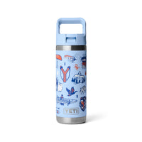 Yeti Rambler 18oz (532ml) Bottle with Straw Cap - Big Sky Summer Camp Limited Edition Colour