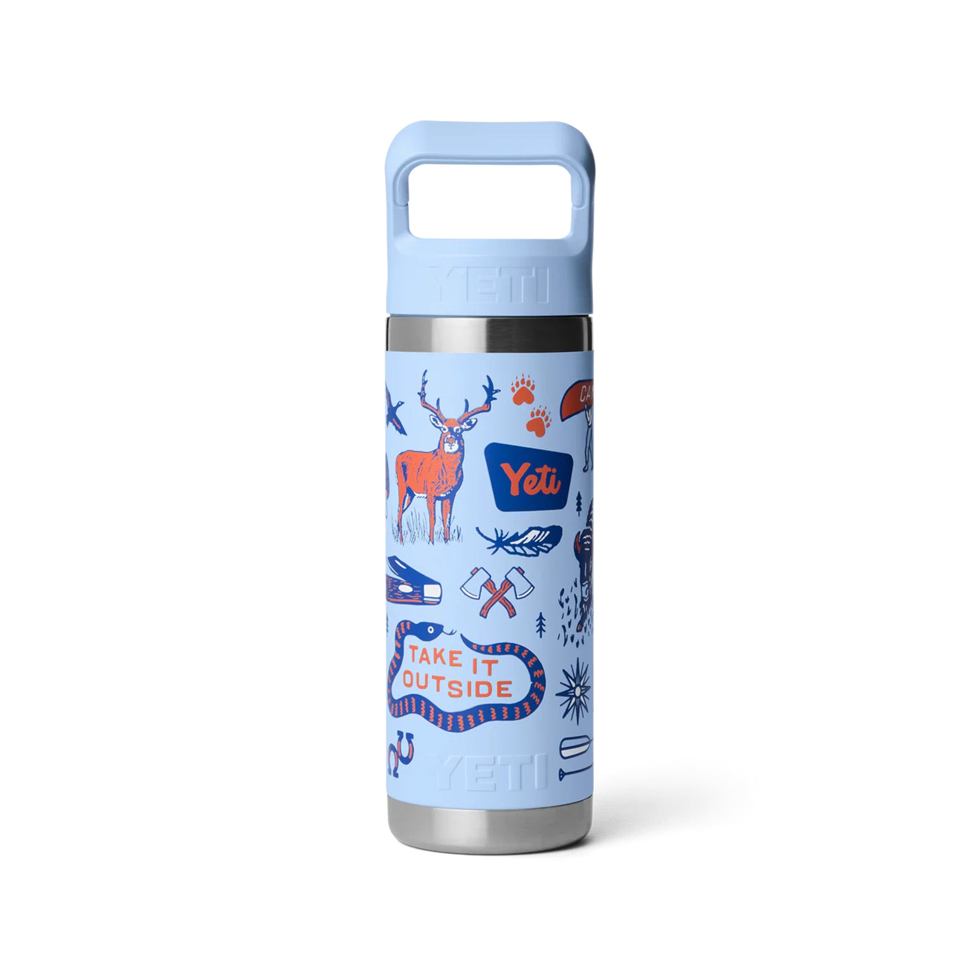 Yeti Rambler 18oz (532ml) Bottle with Straw Cap - Big Sky Summer Camp Limited Edition Colour