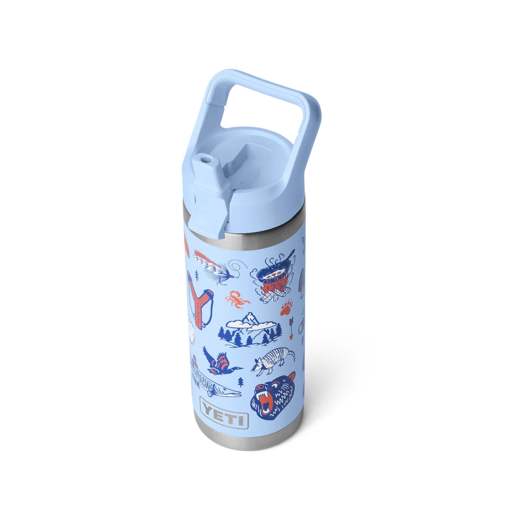 Yeti Rambler 18oz (532ml) Bottle with Straw Cap - Big Sky Summer Camp Limited Edition Colour