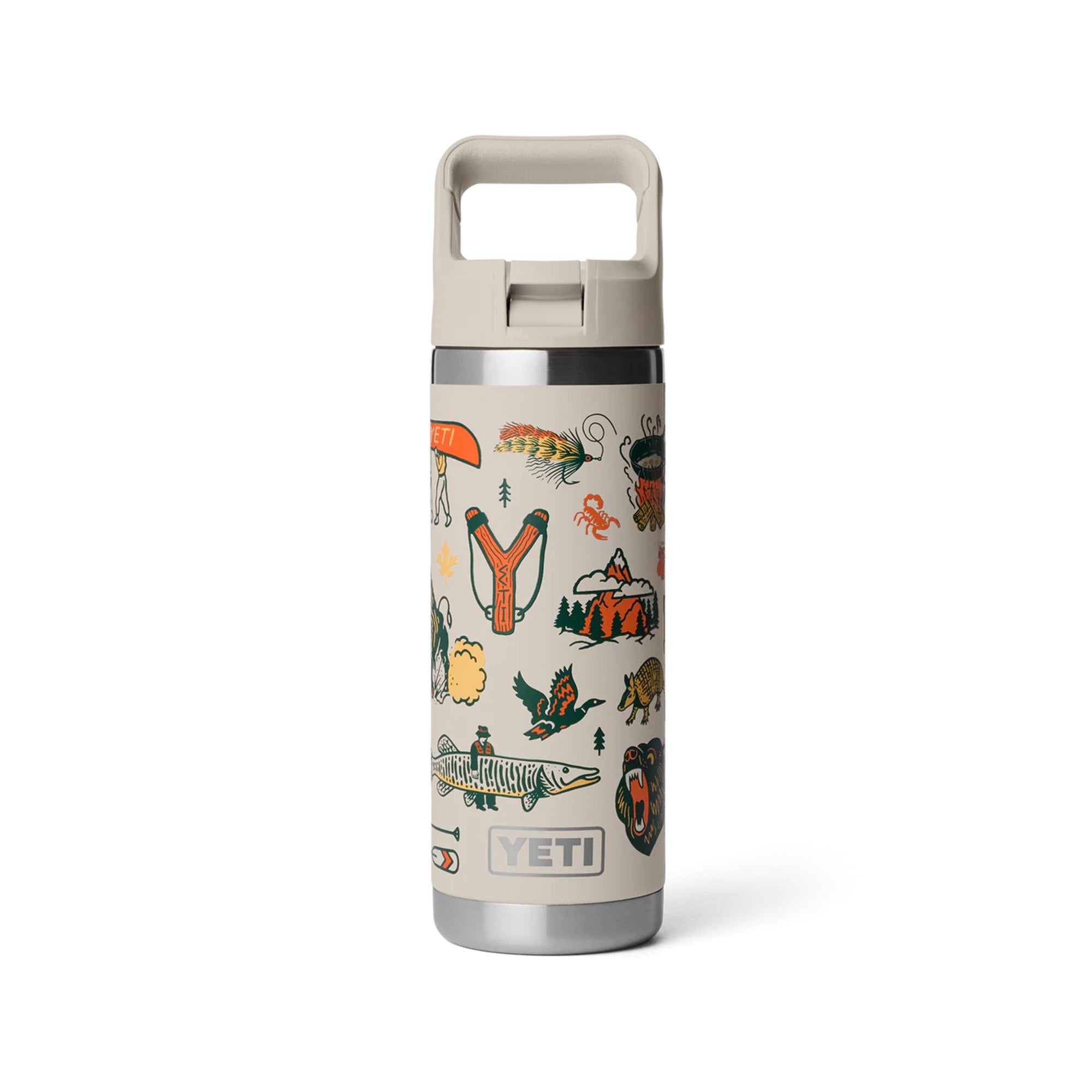 Yeti Rambler 18oz (532ml) Bottle with Straw Cap - Cape Summer Camp Limited Edition Colour