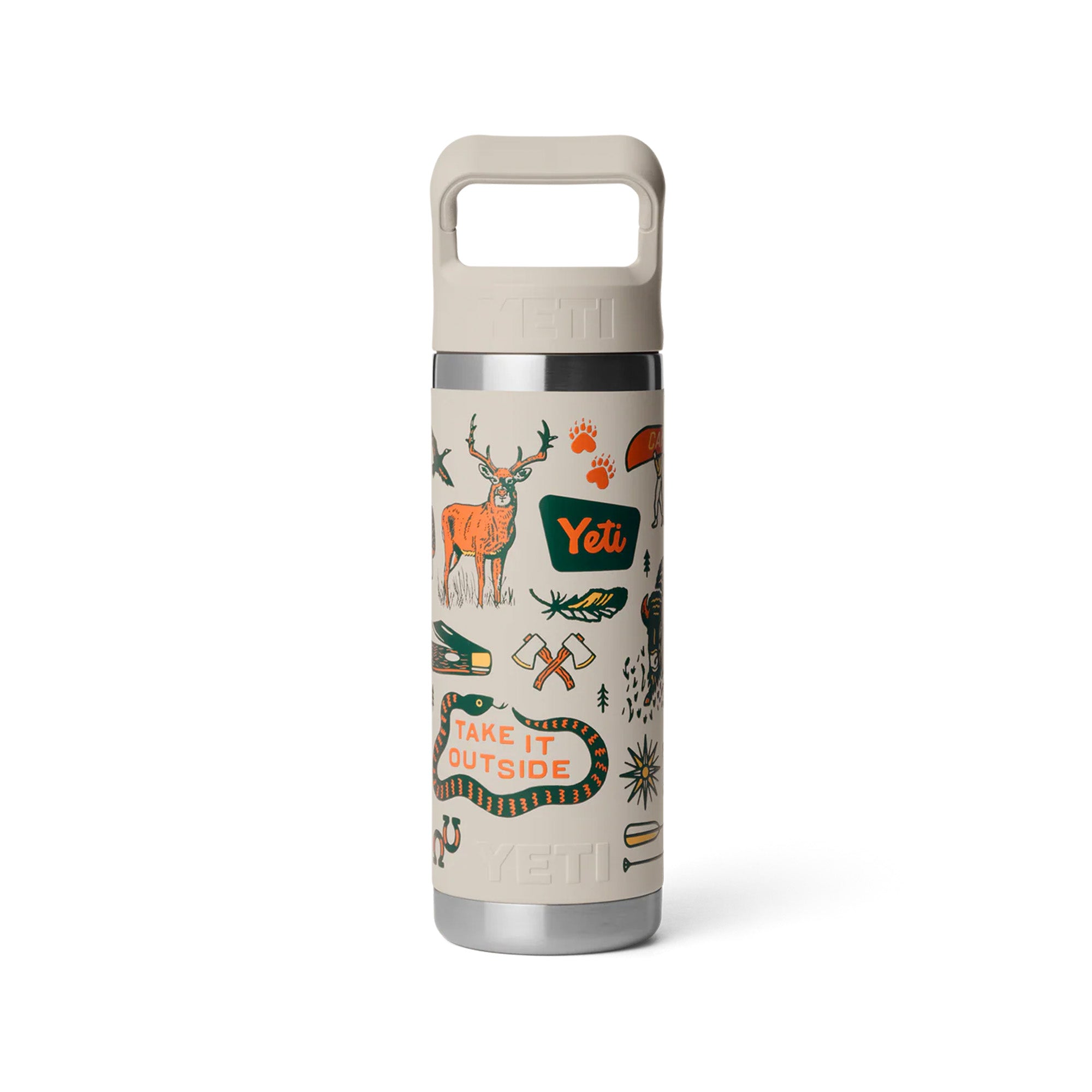 Yeti Rambler 18oz (532ml) Bottle with Straw Cap - Cape Summer Camp Limited Edition Colour