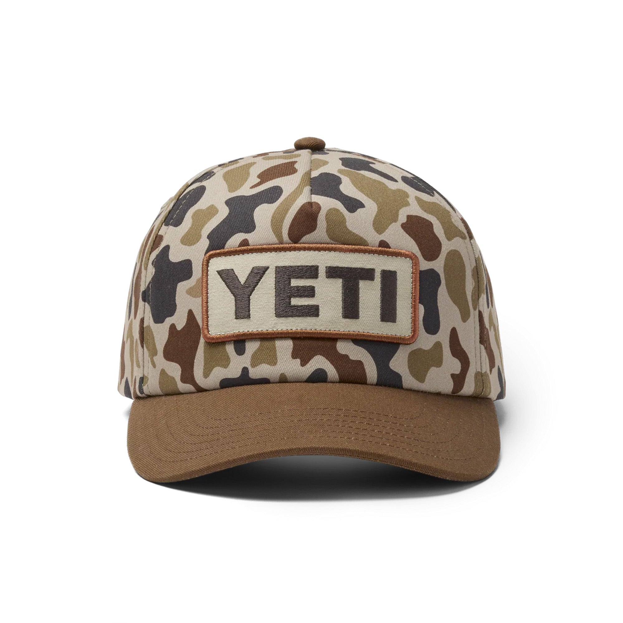 YETI Wetlands Camo Logo Badge Mid Pro Flat Brim Hat