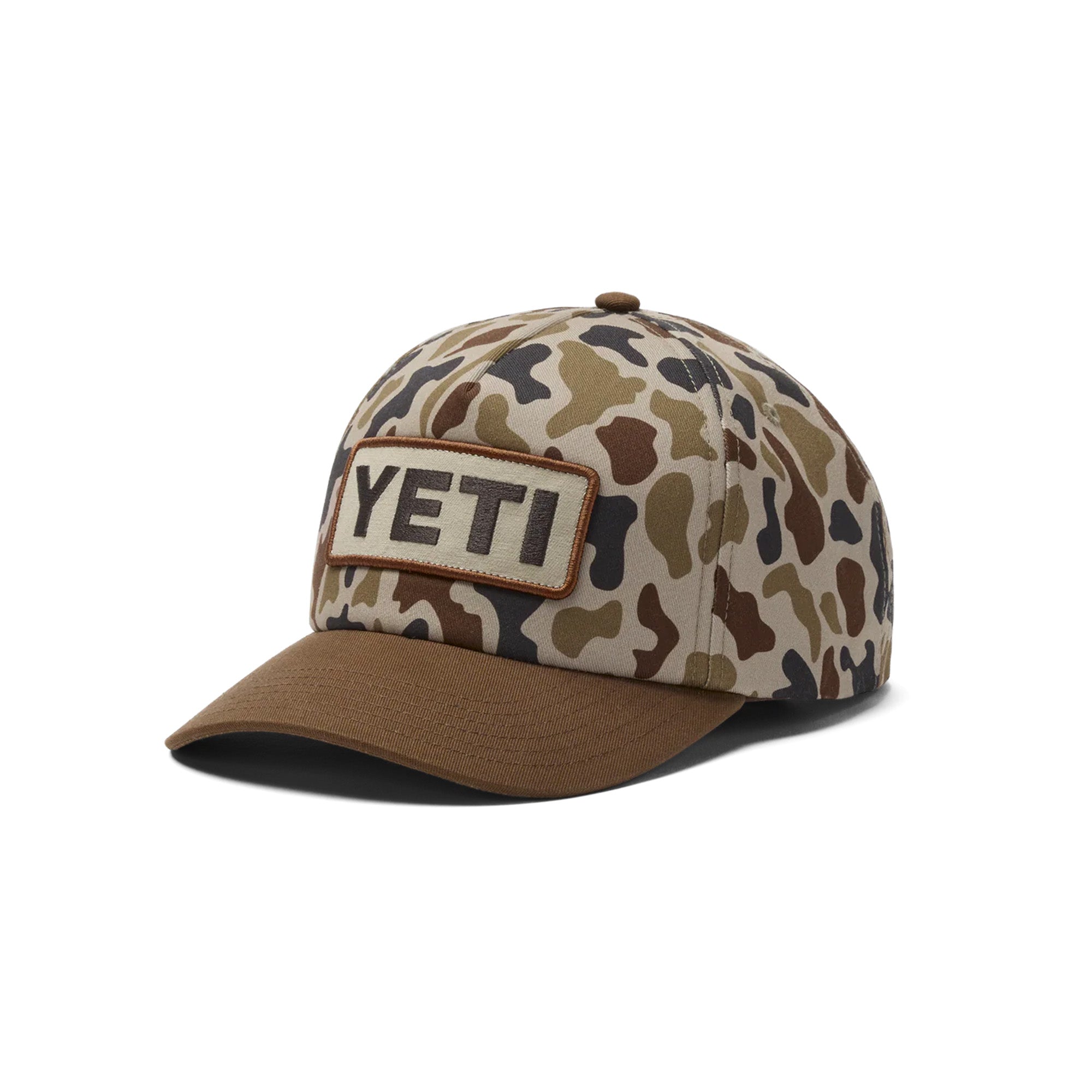 YETI Wetlands Camo Logo Badge Mid Pro Flat Brim Hat