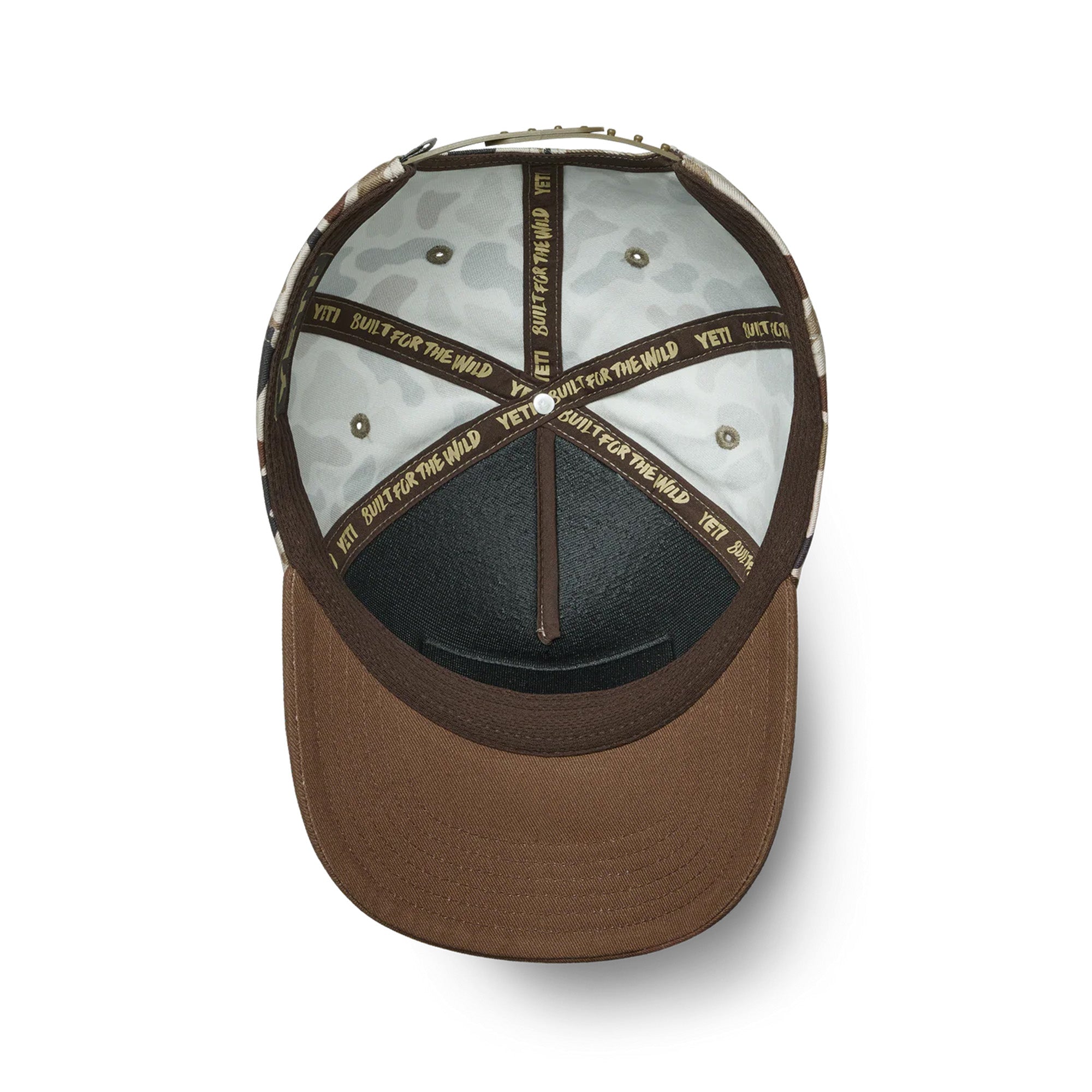 YETI Wetlands Camo Logo Badge Mid Pro Flat Brim Hat
