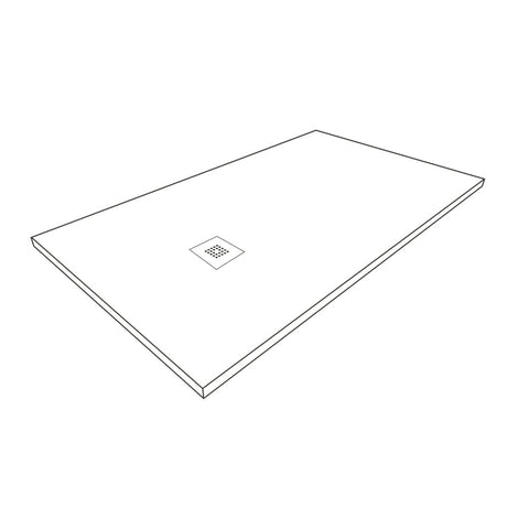 Acquabella Base Nude 180 x 90 Sand Shower Tray with Viega Waste Trap - Clearance