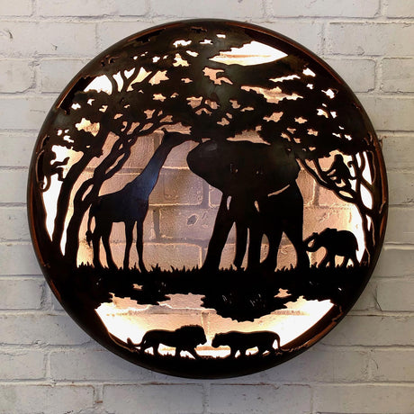 The Firepit Company - Africa Illuminated Wall Art