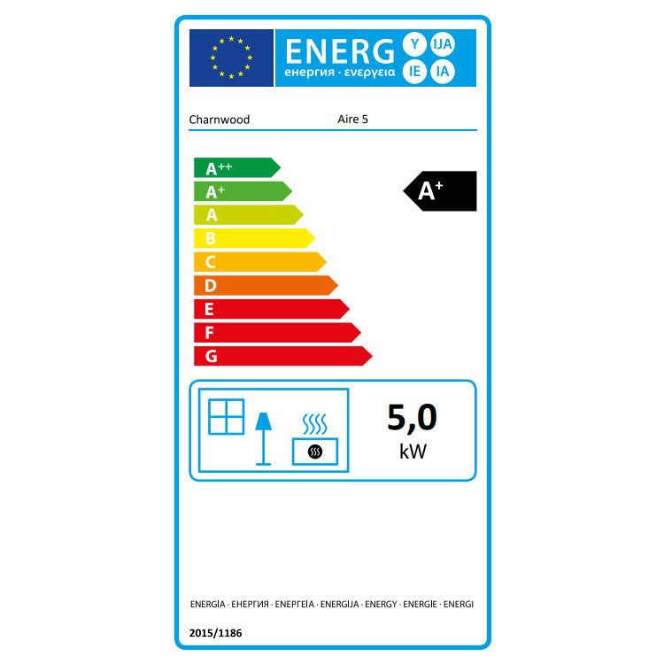 Charnwood Aire 5 Eco Wood Burning Stove - 5kW - DEFRA Approved - EcoDesign Ready