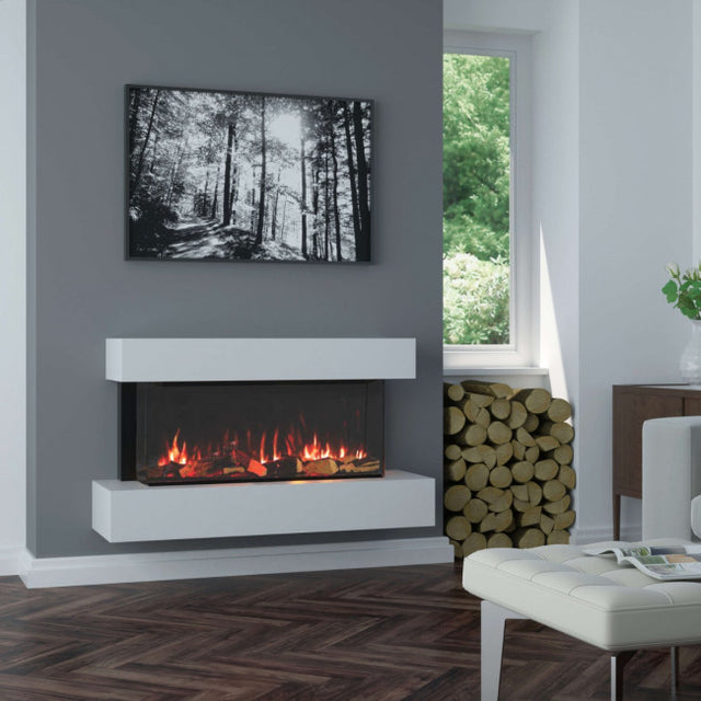 OER Alpine Electric Fireplace Suite