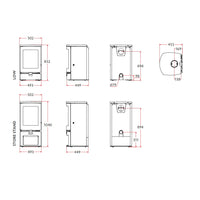 Charnwood Arc 7 Eco Multi Fuel Wood Burning Stove - 7kW - DEFRA Approved - EcoDesign Ready
