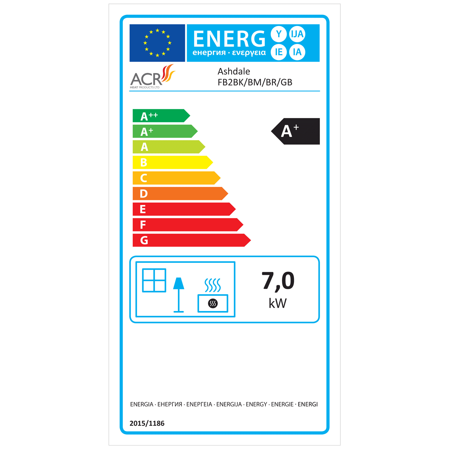 ACR Ashdale 7kW Multi Fuel Stove - EcoDesign Ready